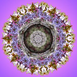 kreislauf mit ende - 20x20 cm (mandala 1b)