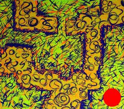 open space - 129 x 110cm (floro nr 2)